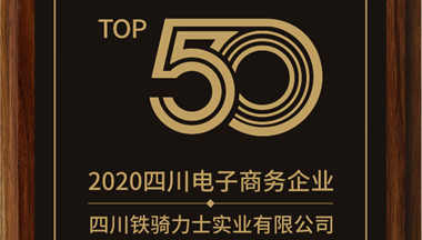 鐵騎力士集團入選2020年度四川省電子商務企業50強
